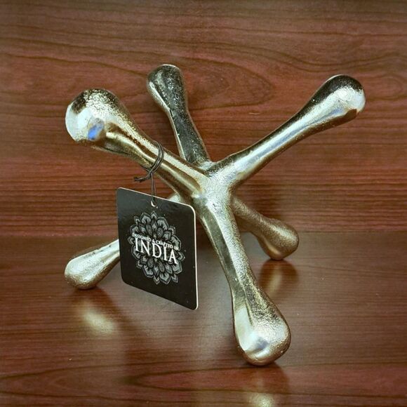 Other - NEW India Abstract Decorative Accent Silver Tone Metal